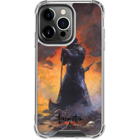 Frazetta Death Dealer iPhone 14 Pro Clear Case